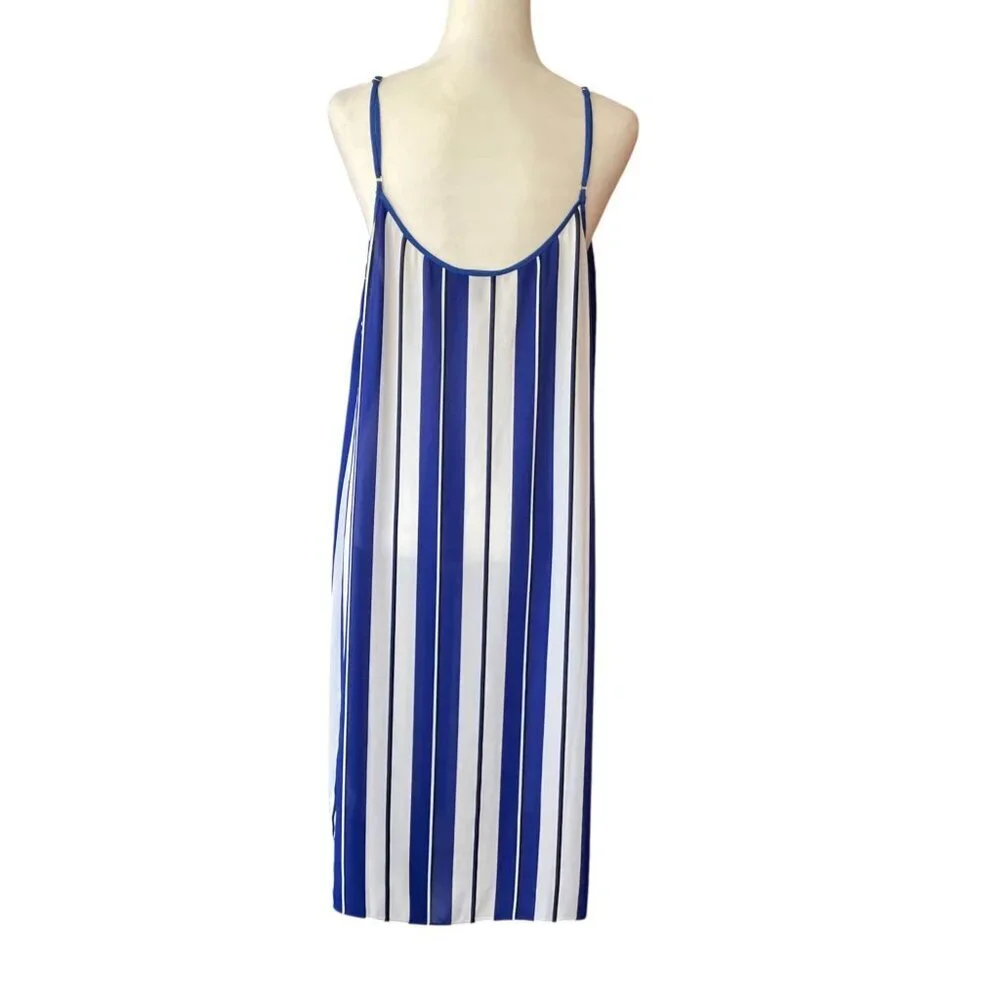 J.Crew striped crepe Swim Cover Up Slip Dress SZ XL - Picture 3 of 10